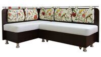 Кухонный диван угловой Сюрприз 37 левый 110*110 см микровелюр и экокожа