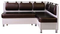 Кухонный диван угловой Сюрприз 13 правый 110*110 см экокожа