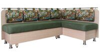 Кухонный диван угловой Сюрприз 48 правый 110*110 см гобелен и искусственная замша