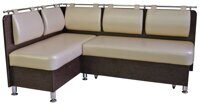 Кухонный диван угловой Сюрприз 12 левый 110*110 см экокожа